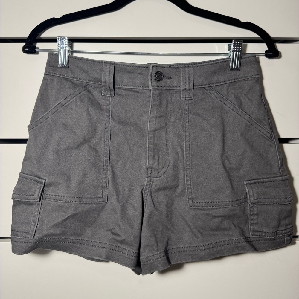 Hollister Charcoal Women's Cargo Shorts